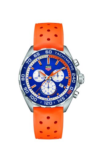 TAG Heuer Formula 1 Chronograph Quartz 43 Stainless Steel / Max Verstappen 2016 / Rubber